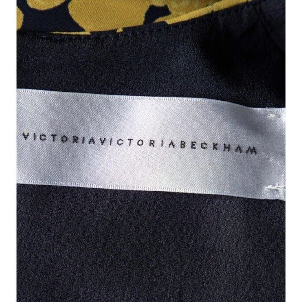 Victoria Beckham Crepe Faux Wrap Mini Dress sz 6 Retail $1200 Party Bow Luxury - Picture 3 of 11